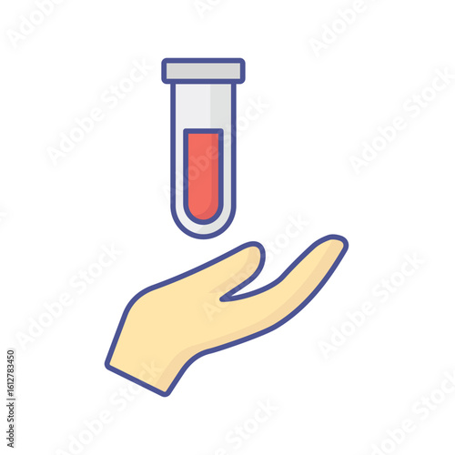 Chemistry experiments Vector Icon which can easily modify or edit