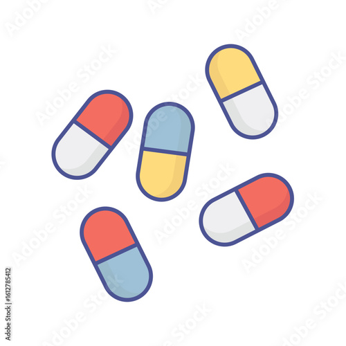 Medical drugs, Vector Icon which can easily modify or edit