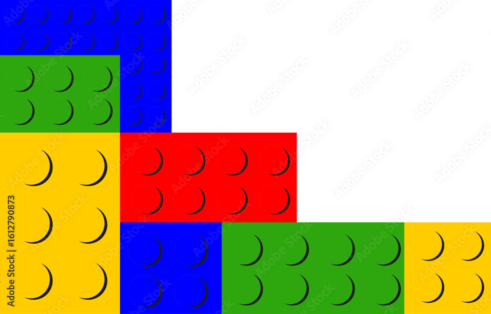 Fototapeta premium LEGO BLOCKS CORNER