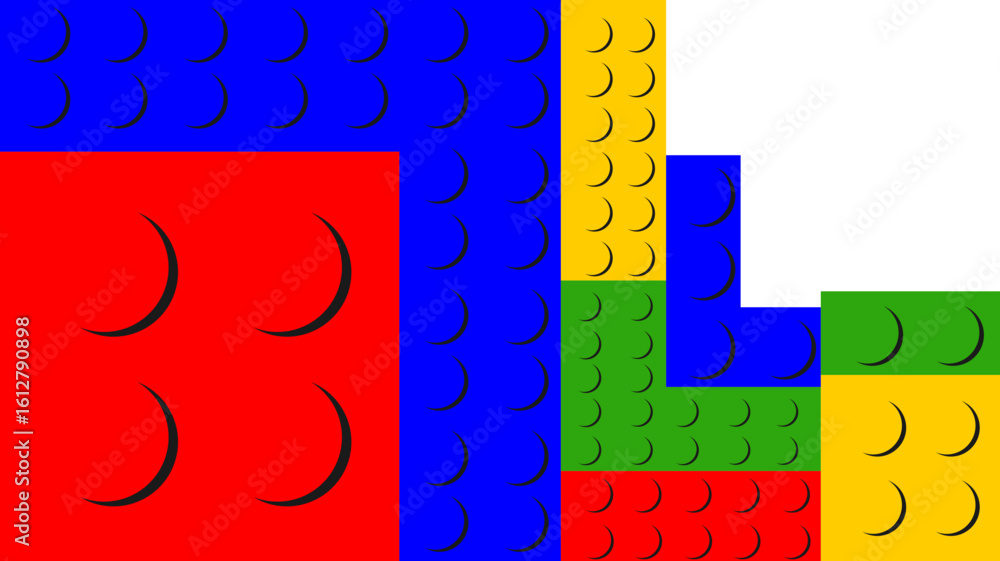 Fototapeta premium LEGO BLOCKS CORNER