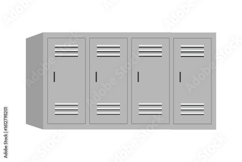 Storage locker illustration. Cabinet. Locker clip art. Classroom locker. Office locker.
