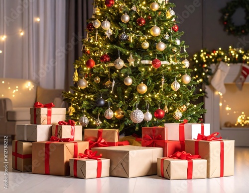 Christmas tree with presents (3)