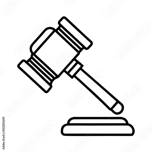 Gavel striking sound block auction justice