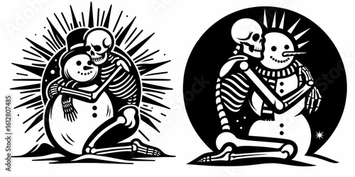 Skeleton stretching before class Back to School. Cartoon Minimal Clipart Silhouette Vector Illustration Line Art Illustration. Body warmup routine academic learning institution start date.
