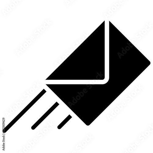 Send Message glyph icon