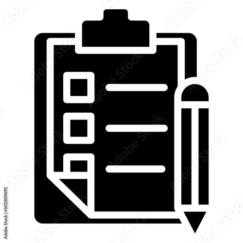 Inquiry Form glyph icon