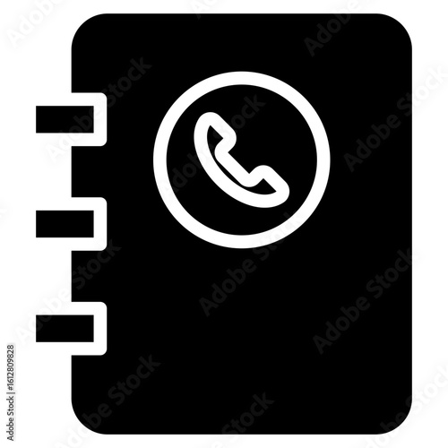 Contact Directory  glyph icon