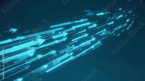 Modern technology abstract digital motion background with fast moving lines and arrows