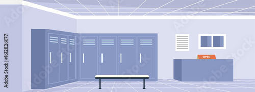 Baggage storage room. Luggage storage room. Locker room. 
