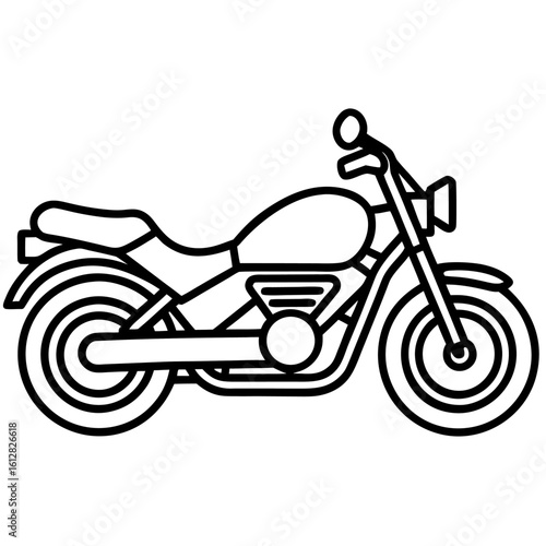 retro motorcycle vector