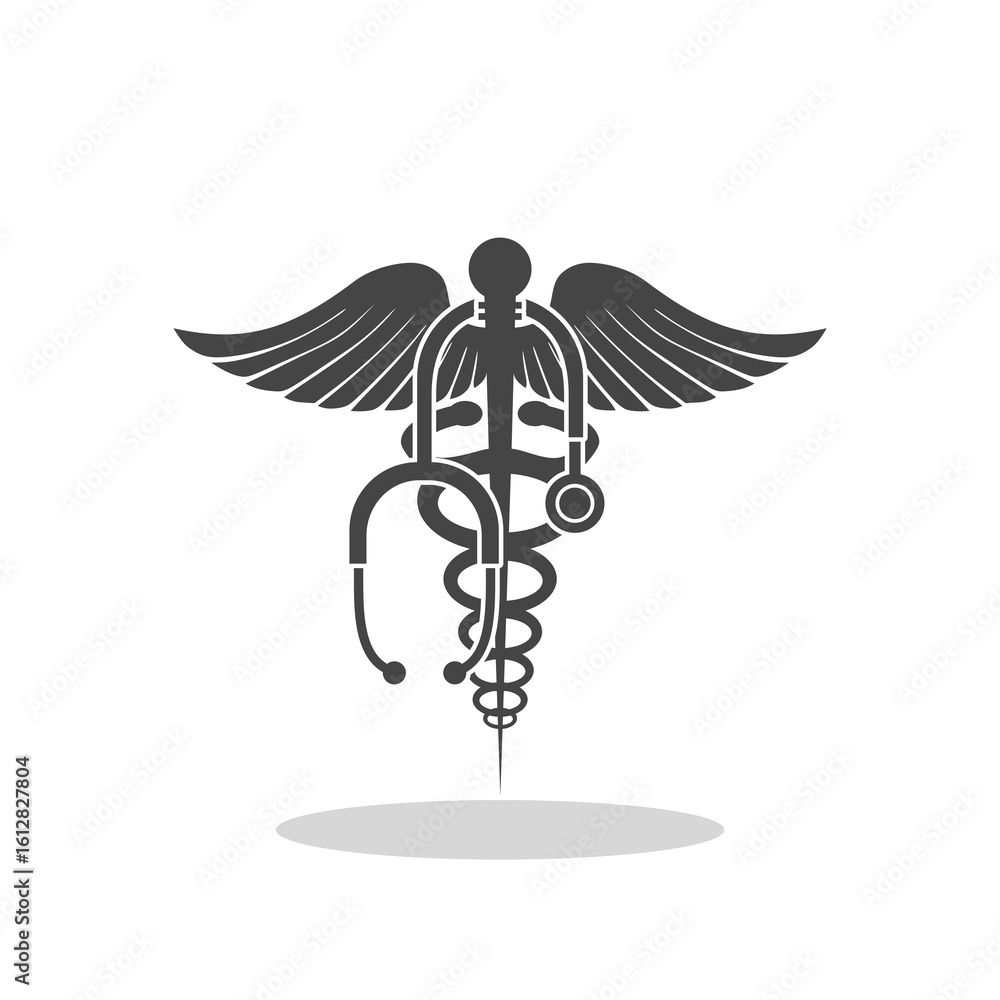 Medical health care template icon with shadow Medical health care template icon with shadow