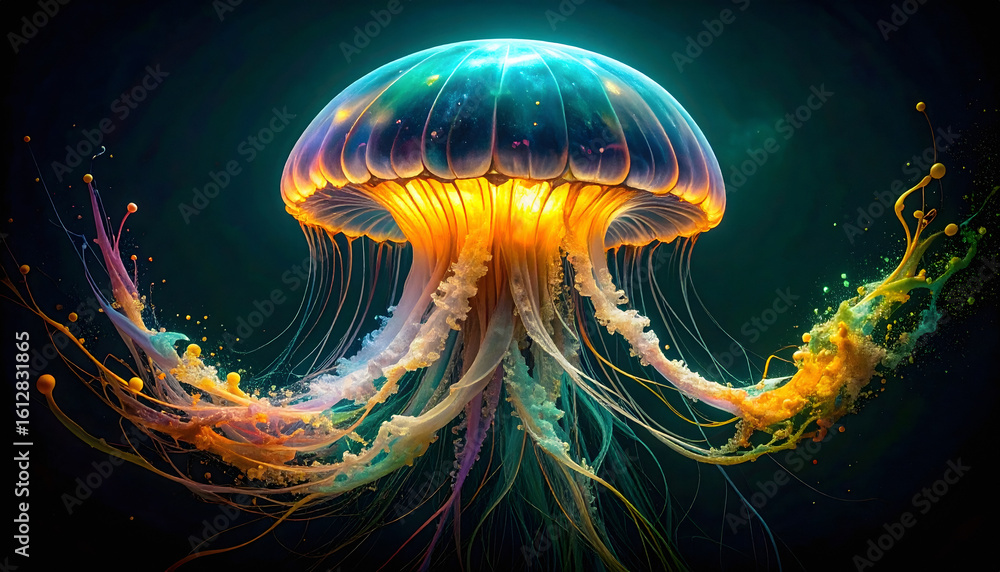 Fototapeta premium Lively jellyfish