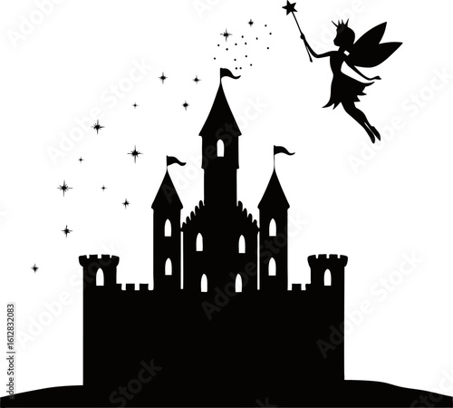 Fairy Above Castle