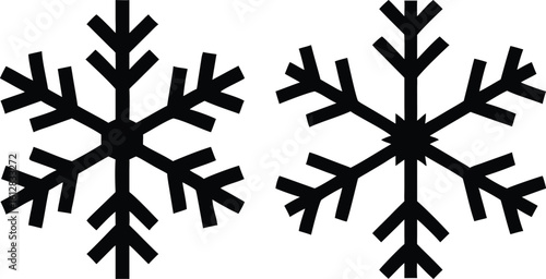snowflake, winter, black and white, simple, minimalist, geometric, abstract
