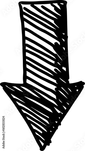 Downward Arrow Sketch