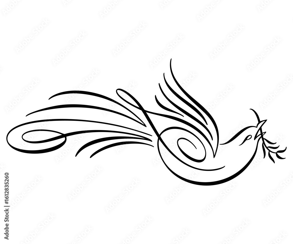 Fototapeta premium Calligraphic Animal Vectors