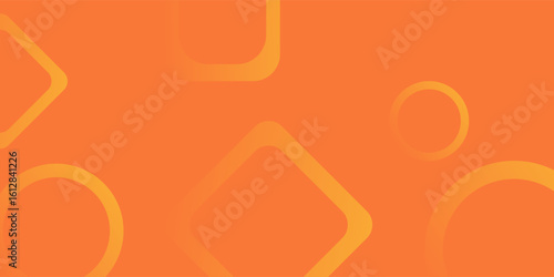 Abstract orange and yellow gradient design with geometric pattern artwork. Simple design for template artwork. Overlapping for designing backgroud
