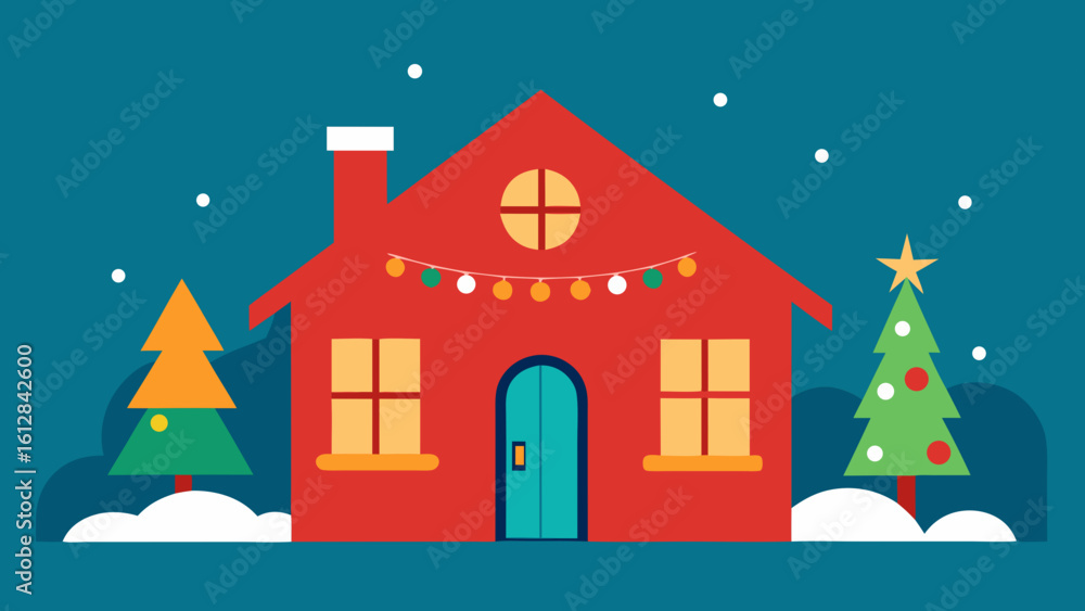 Fototapeta premium peaceful home holiday decorations calm warm ambiance