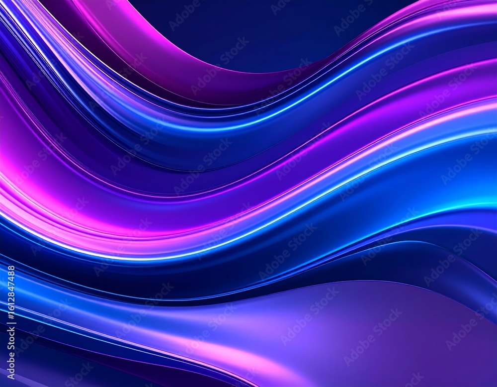 Naklejka premium Abstract wavy flowing colors