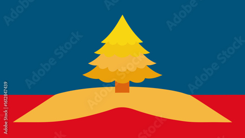 plush carpet golden christmas tree rich holiday style