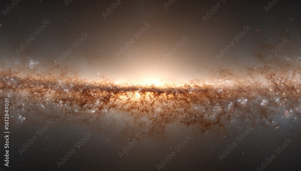 Fototapeta premium Cosmic Milky Way, swirling dust