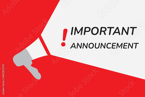 Megaphone Making Important Announcement