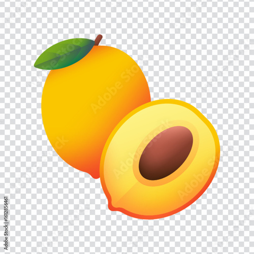 Apricot Fruit Icon