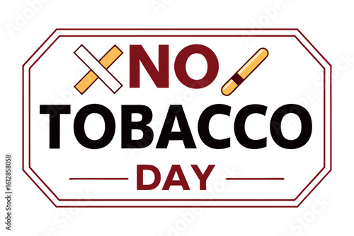  No tobacco day vector illustration.
