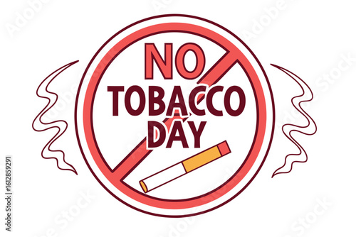  No tobacco day vector illustration.
