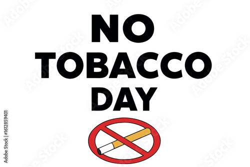  No tobacco day vector illustration.
