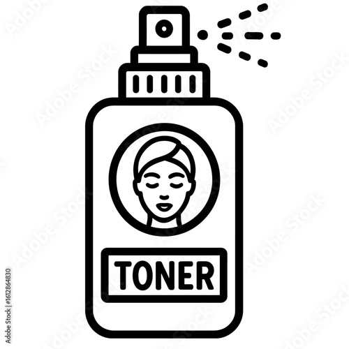 Toner Spray Bottle for Facial Skincare and Hydration