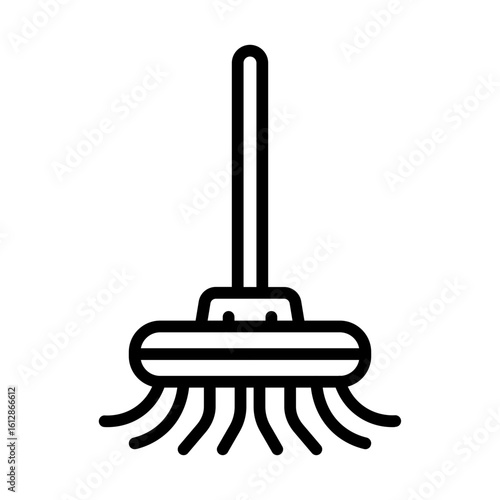 Mop icon vector image. Can be used for House Cleaning.