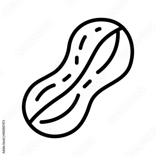 Peanut icon vector image. Can be used for Fruits and Vegetables.