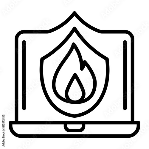 Firewall icon vector image. Can be used for Web Hosting.