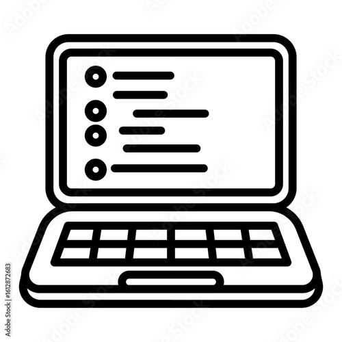 Laptop Coding icon vector image. Can be used for Web Hosting.