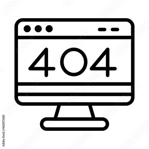 404 Error icon vector image. Can be used for Web Hosting.
