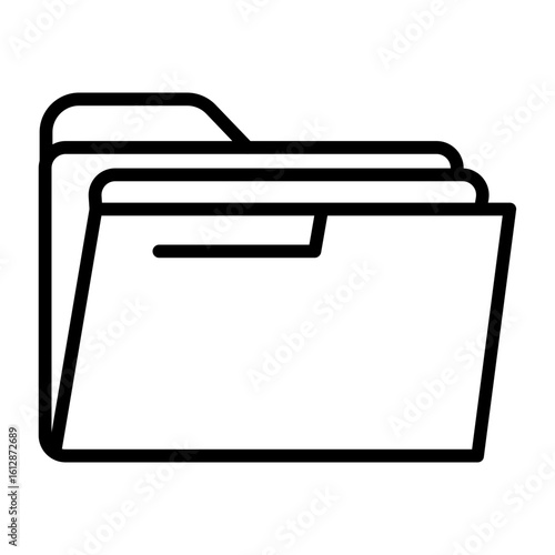 Folder icon vector image. Can be used for Web Hosting.