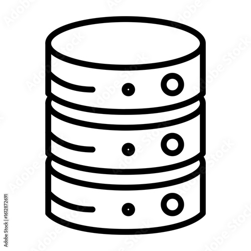 Database Network icon vector image. Can be used for Web Hosting.