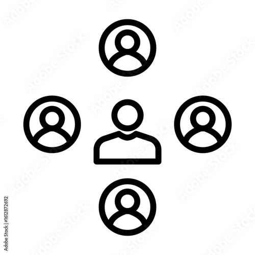 User Connection icon vector image. Can be used for Web Hosting.
