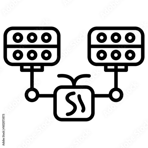 Dependencies icon vector image. Can be used for Computer Programming.