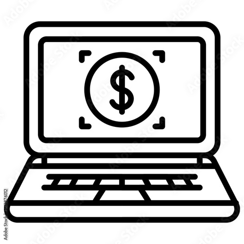 Video Monetization icon vector image. Can be used for Web Marketing.