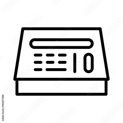 Cashier Machine icon vector image. Can be used for Shopping and Ecommerce.