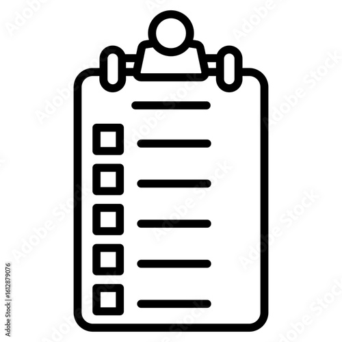 Tasks List icon vector image. Can be used for Project Management.