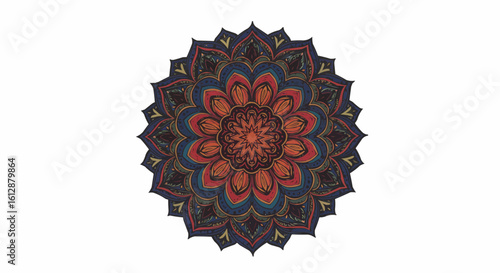 Elegant mandala design with intricate details and patterns.