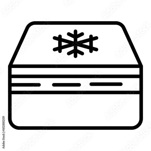 Cryonics icon vector image. Can be used for Science Fiction.