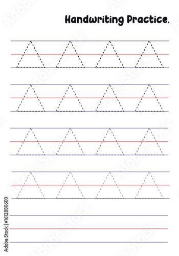 Handwriting Practice Sheets for Kids – Prewriting Tracing Lines, Curves, Patterns, Spirals, Triangles, Square's, zigzag, hexagonal , circles, opals, etc. for Fine Motor Skills Development.