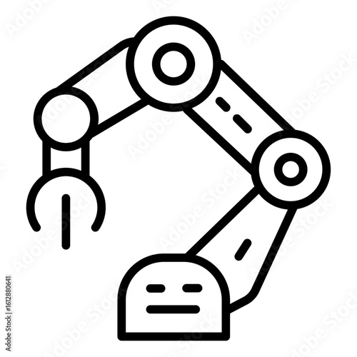 Robotic Arm icon vector image. Can be used for Science Fiction.