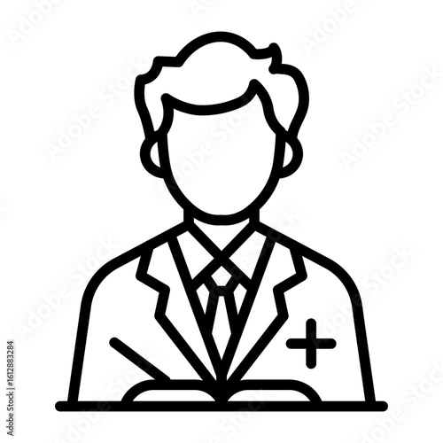 Lecturer icon vector image. Can be used for Women.
