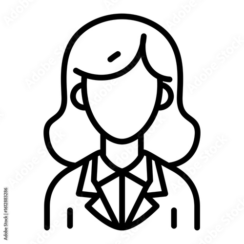 Teacher icon vector image. Can be used for Women.