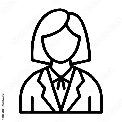 Professor icon vector image. Can be used for Women.